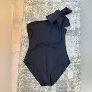 Elegant Black One-Shoulder One Piece